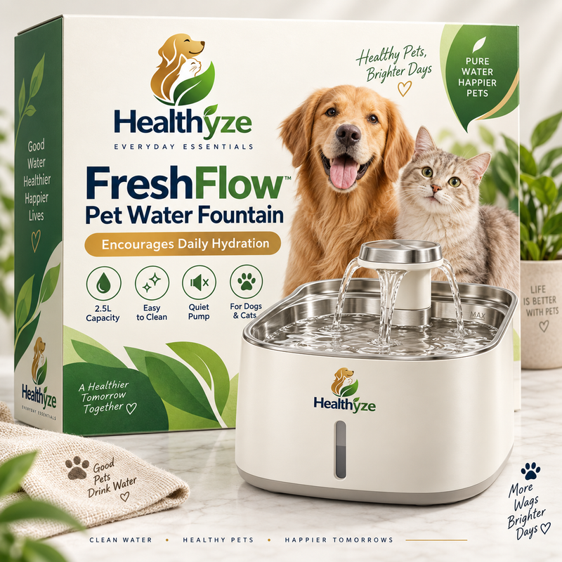 Healthyze FreshFlow Pet Water Fountain